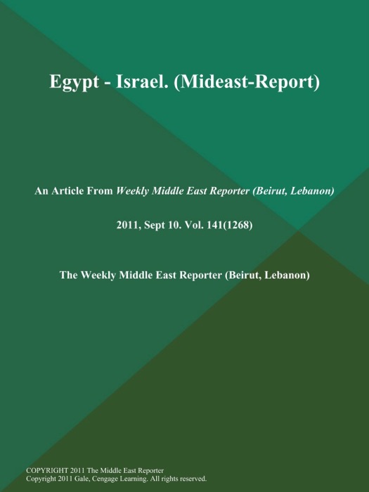 Egypt - Israel (Mideast-Report)