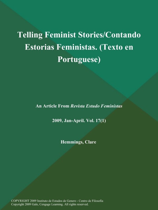 Telling Feminist Stories/Contando Estorias Feministas (Texto en Portuguese)