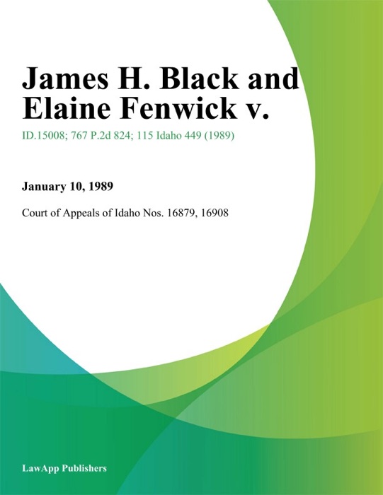 James H. Black and Elaine Fenwick V.