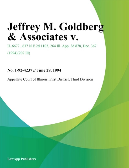 Jeffrey M. Goldberg & Associates v.