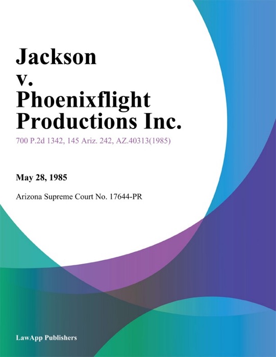 Jackson V. Phoenixflight Productions Inc.