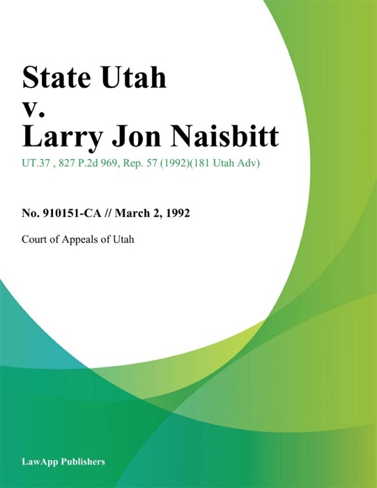 State Utah v. Larry Jon Naisbitt