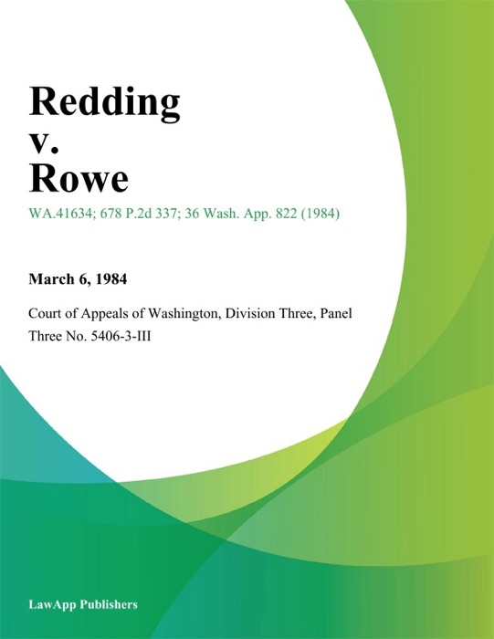 Redding v. Rowe