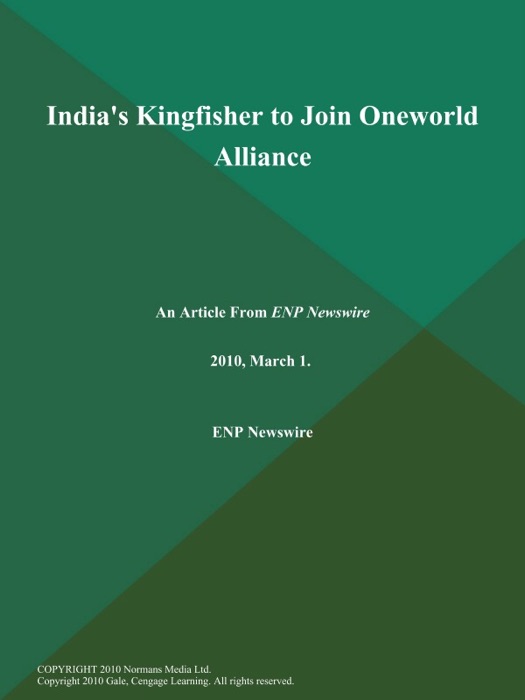 India's Kingfisher to Join Oneworld Alliance