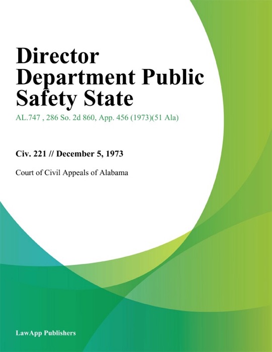 Director Department Public Safety State