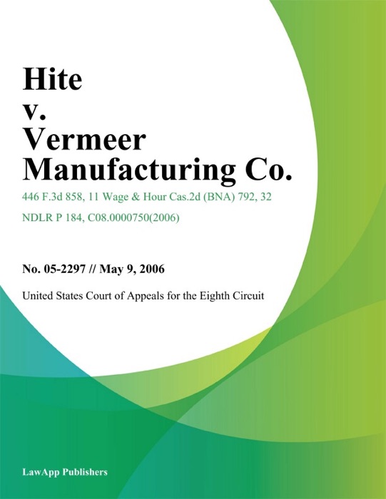 Hite v. Vermeer Manufacturing Co.