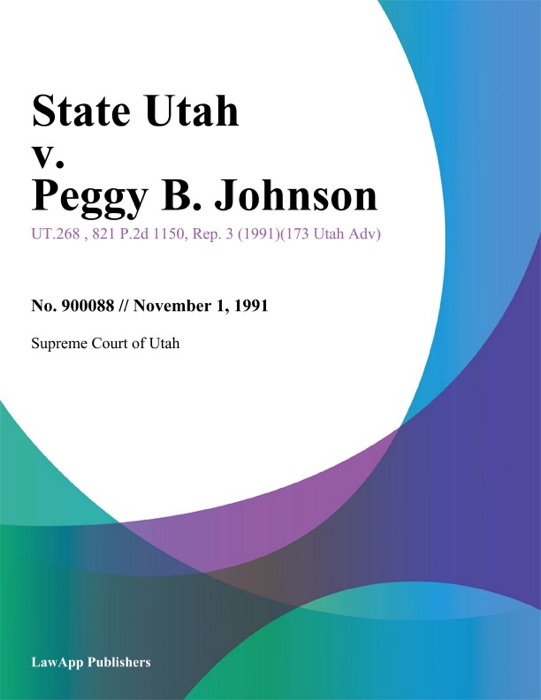 State Utah v. Peggy B. Johnson