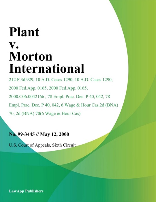 Plant V. Morton International