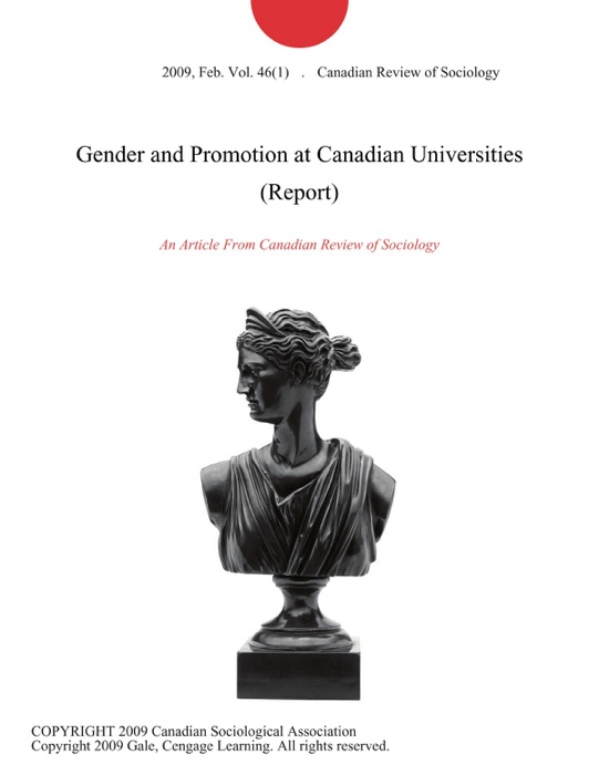 Gender and Promotion at Canadian Universities (Report)