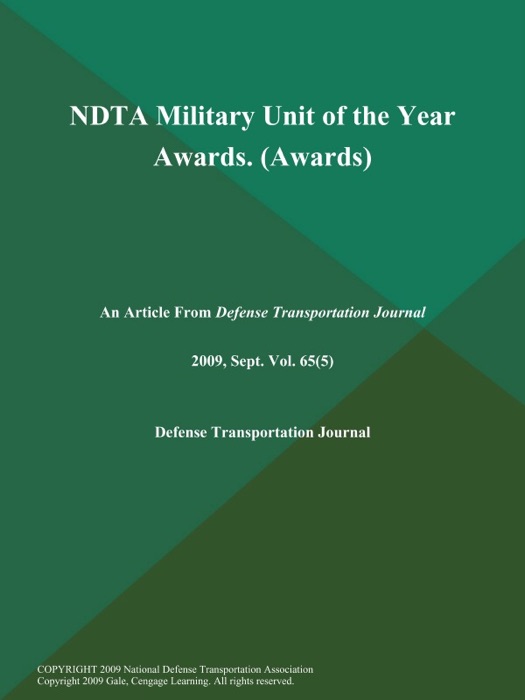 NDTA Military Unit of the Year Awards (Awards)