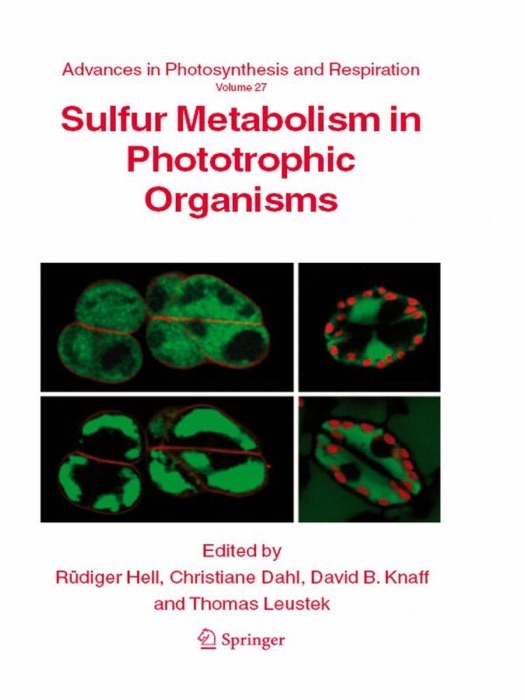 Sulfur Metabolism in Phototrophic Organisms