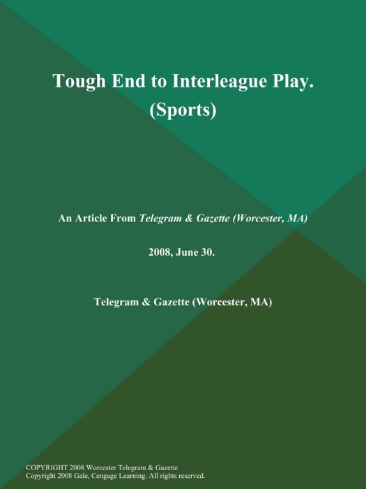 Tough End to Interleague Play (Sports)