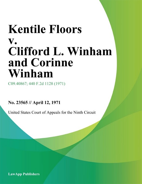 Kentile Floors v. Clifford L. Winham and Corinne Winham