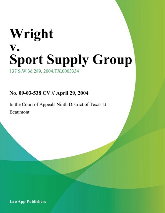 Wright v. Sport Supply Group