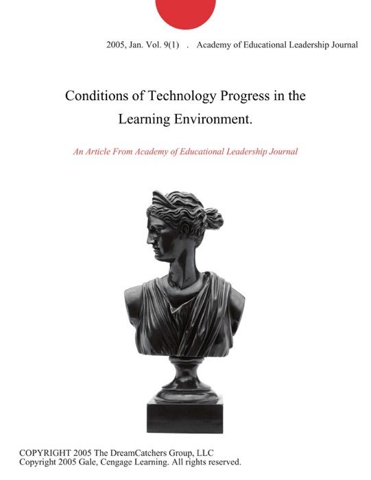 Conditions of Technology Progress in the Learning Environment.