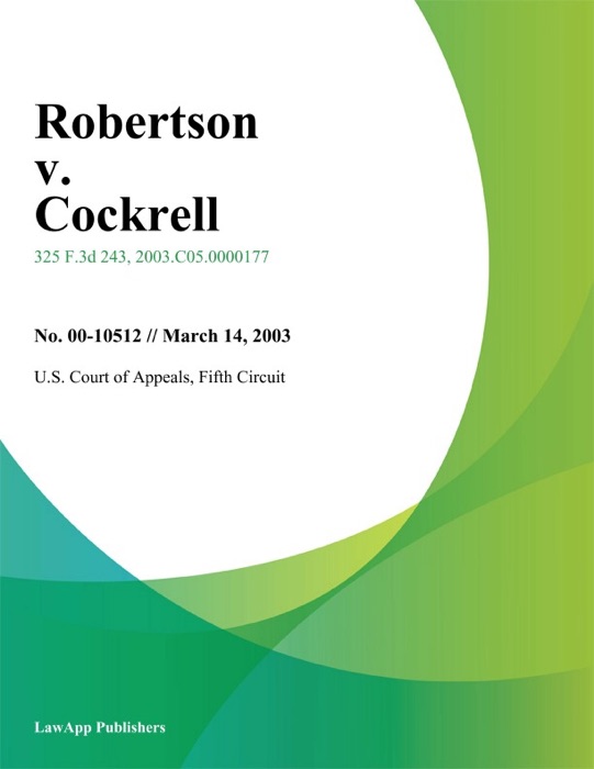 Robertson v. Cockrell