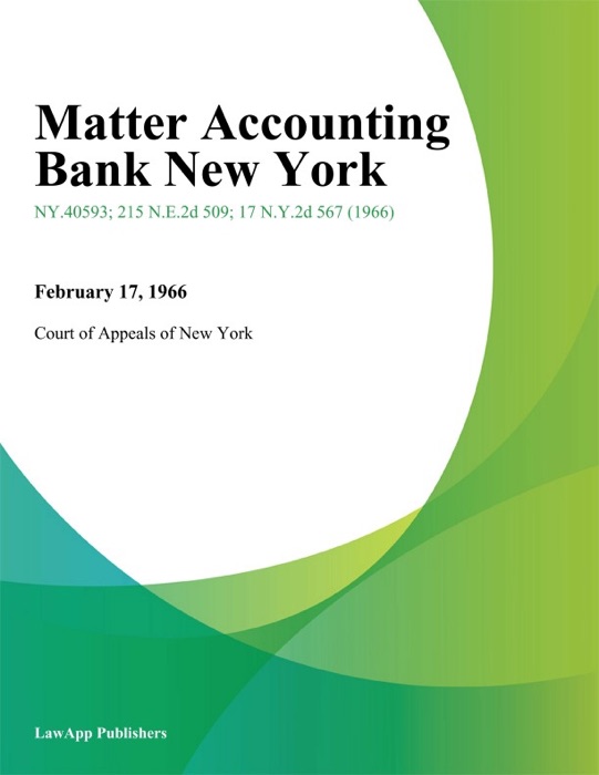 Matter Accounting Bank New York