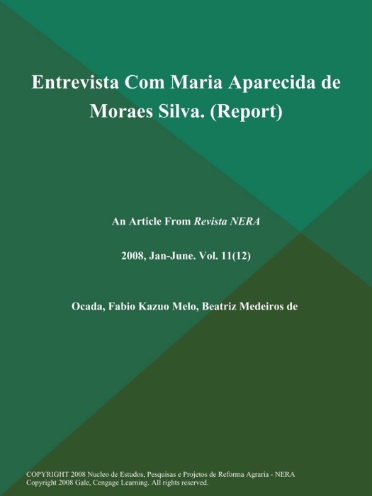 Entrevista Com Maria Aparecida de Moraes Silva (Report)