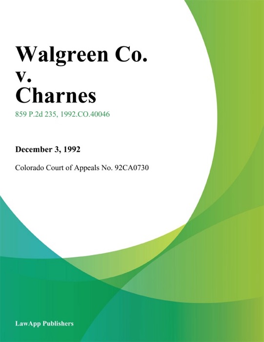 Walgreen Co. v. Charnes