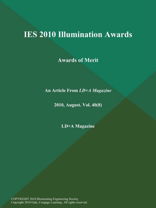 IES 2010 Illumination Awards: Awards of Merit