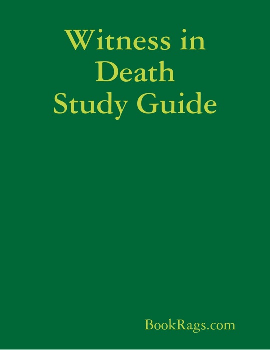 Witness in Death Study Guide