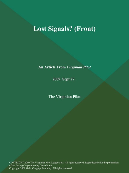 Lost Signals? (Front)