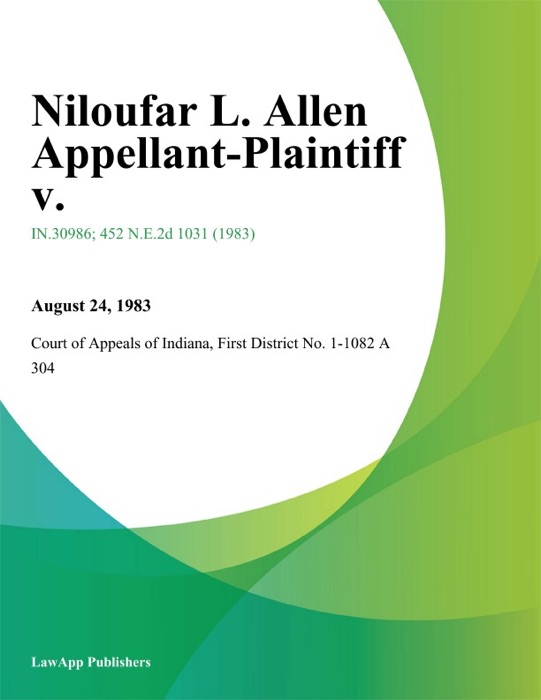 Niloufar L. Allen Appellant-Plaintiff V.