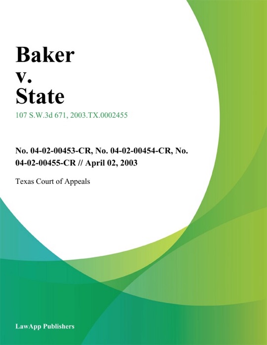 Baker v. State