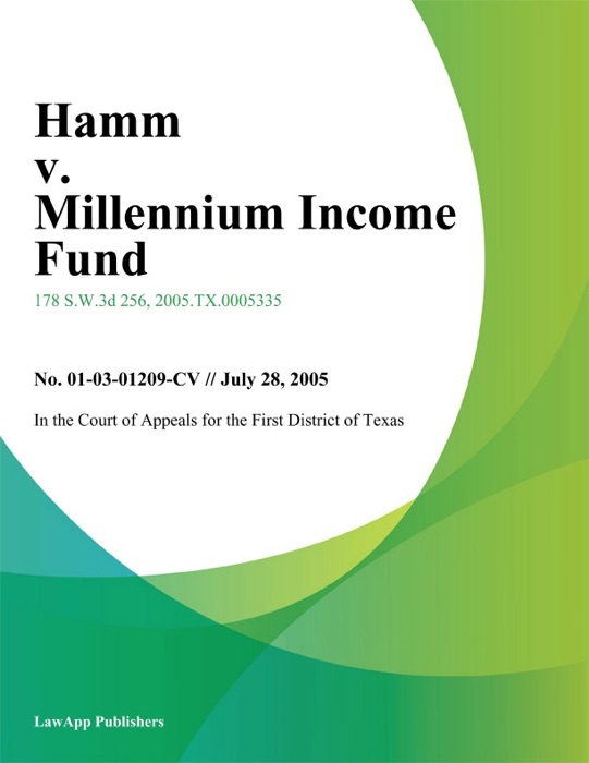 Hamm V. Millennium Income Fund