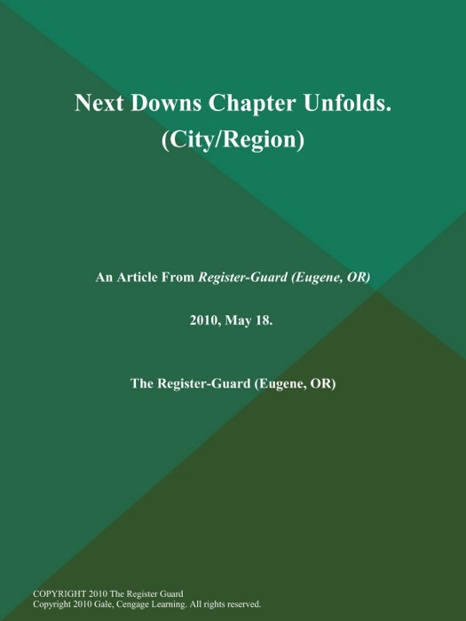 Next Downs Chapter Unfolds (City/Region)