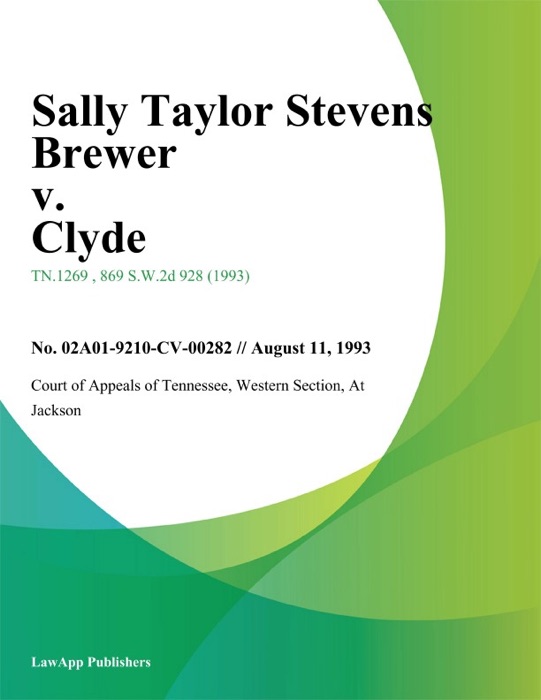 Sally Taylor Stevens Brewer v. Clyde