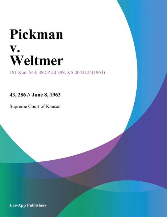 Pickman v. Weltmer