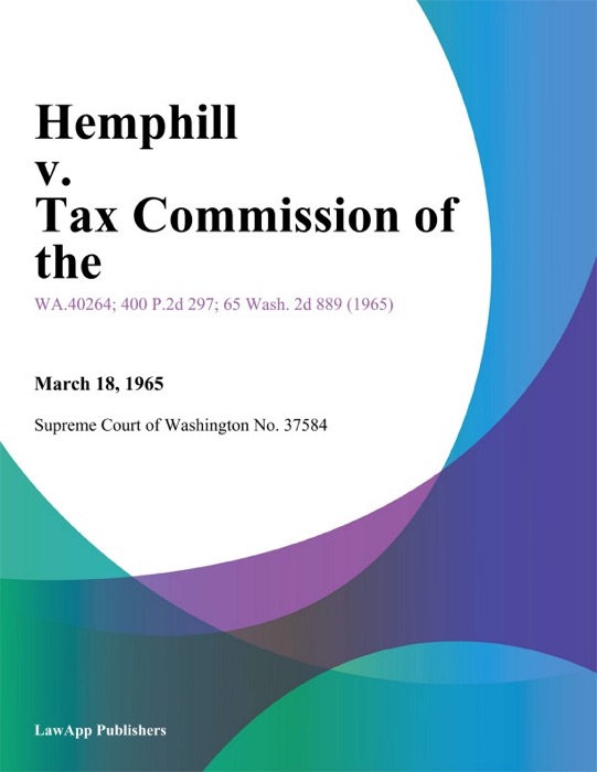 Hemphill V. Tax Commission Of The