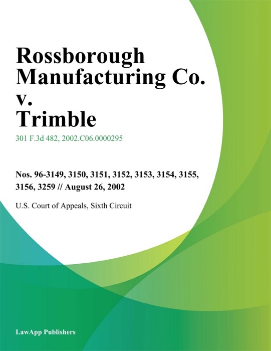 Rossborough Manufacturing Co. V. Trimble