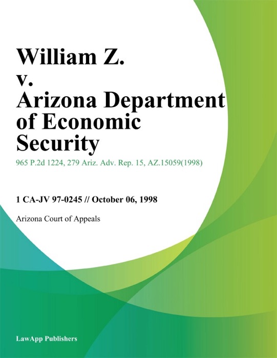 William Z. V. Arizona Department Of Economic Security