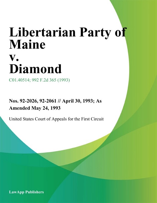 Libertarian Party of Maine v. Diamond
