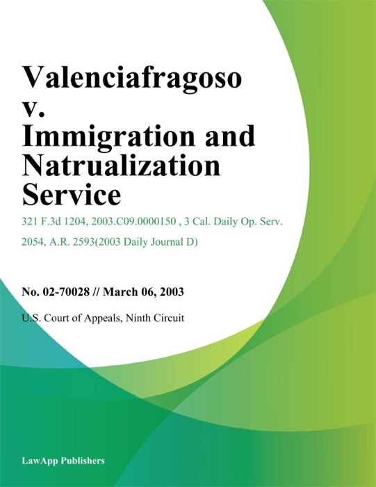 Valenciafragoso v. Immigration And Natrualization Service