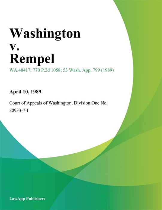 Washington V. Rempel