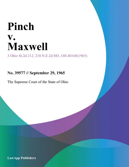 Pinch v. Maxwell