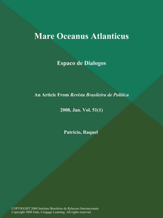 Mare Oceanus Atlanticus: Espaco de Dialogos