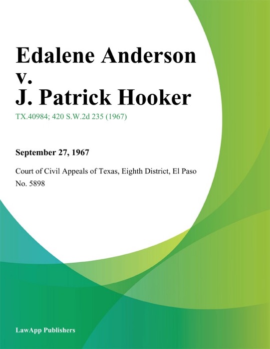 Edalene Anderson v. J. Patrick Hooker