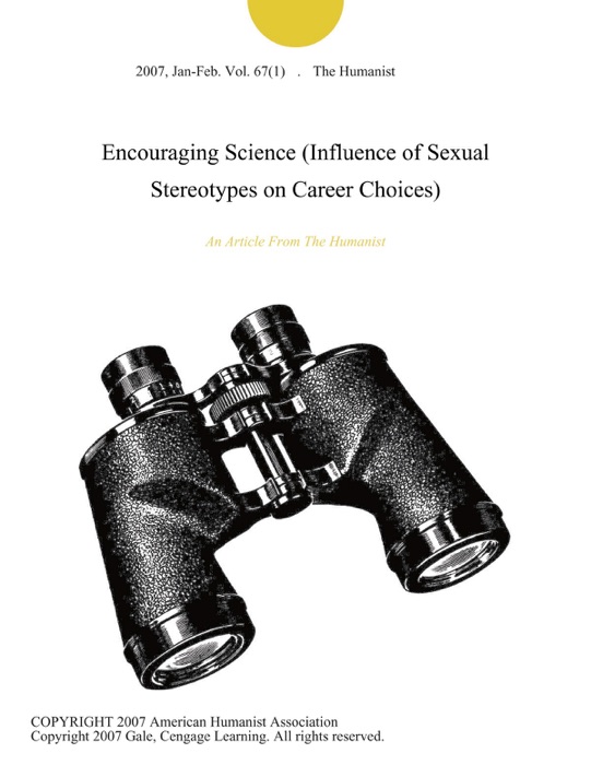 Encouraging Science (Influence of Sexual Stereotypes on Career Choices)