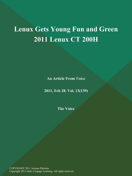 Lenux Gets Young Fun and Green 2011 Lenux CT 200H