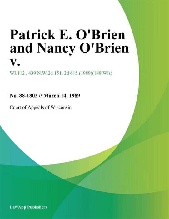 Patrick E. O'Brien and Nancy O'Brien v.