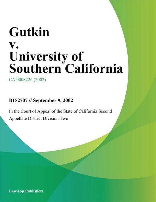 Gutkin v. University of Southern California