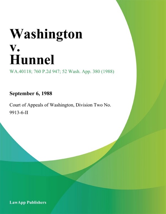 Washington V. Hunnel