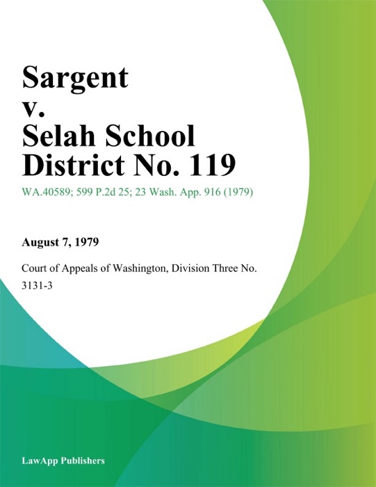 Sargent V. Selah School District No. 119