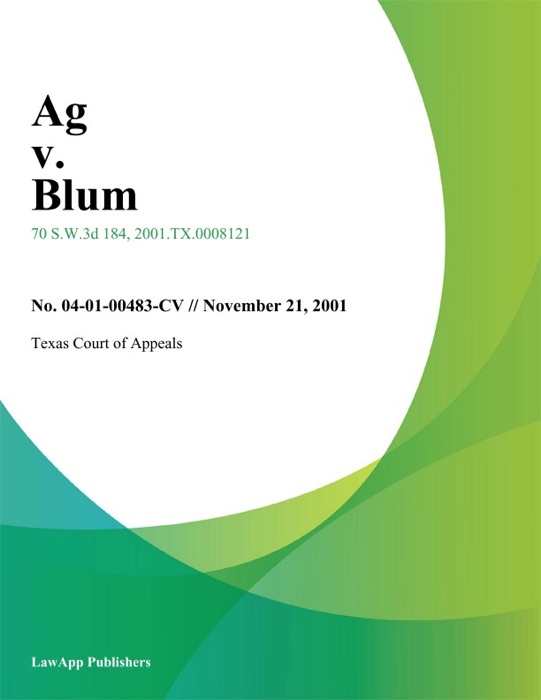 Ag v. Blum