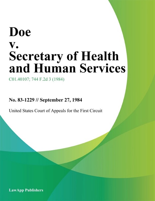 Doe v. Secretary of Health and Human Services