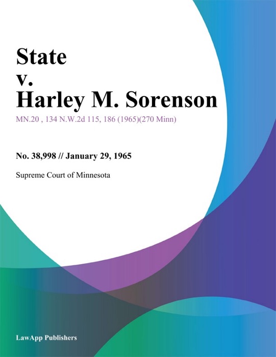 State v. Harley M. Sorenson